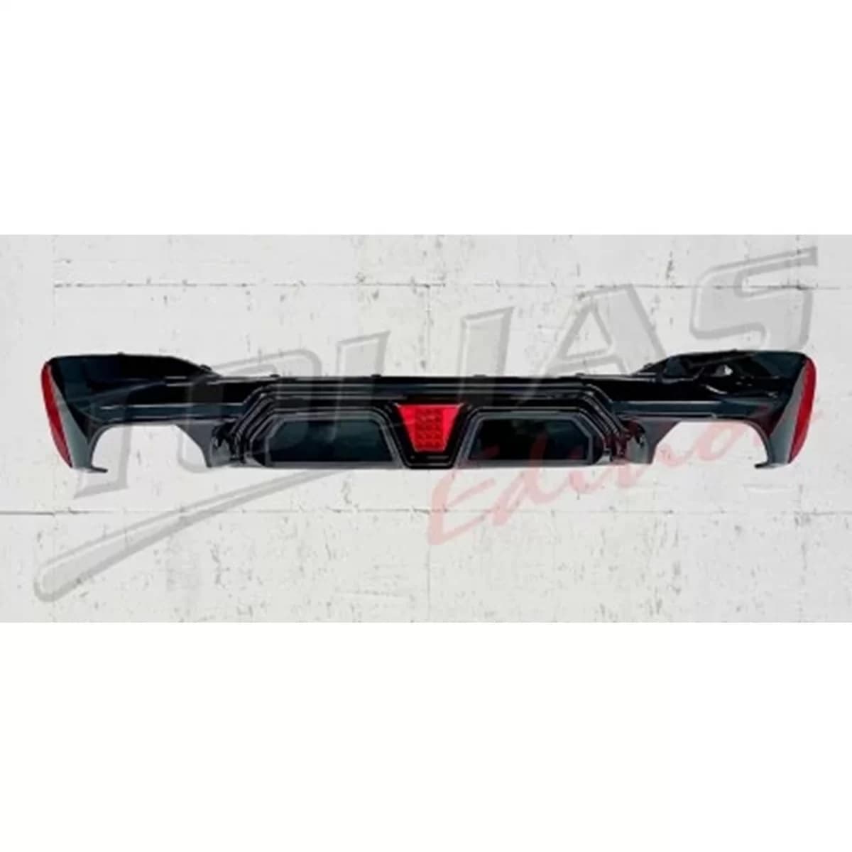 Rear Bumper Diffuser suitable for BMW 5 Series G30 G31 Limousine Touring (2017-) M5 Design Piano Black