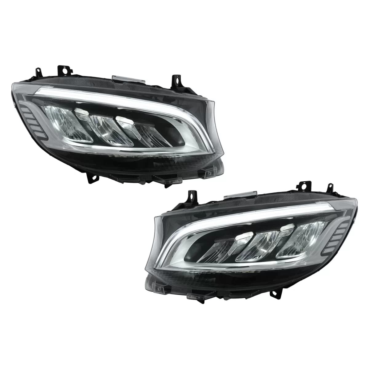 LED Headlights suitable for Mercedes Sprinter W907 W910 (2019-2023) Black