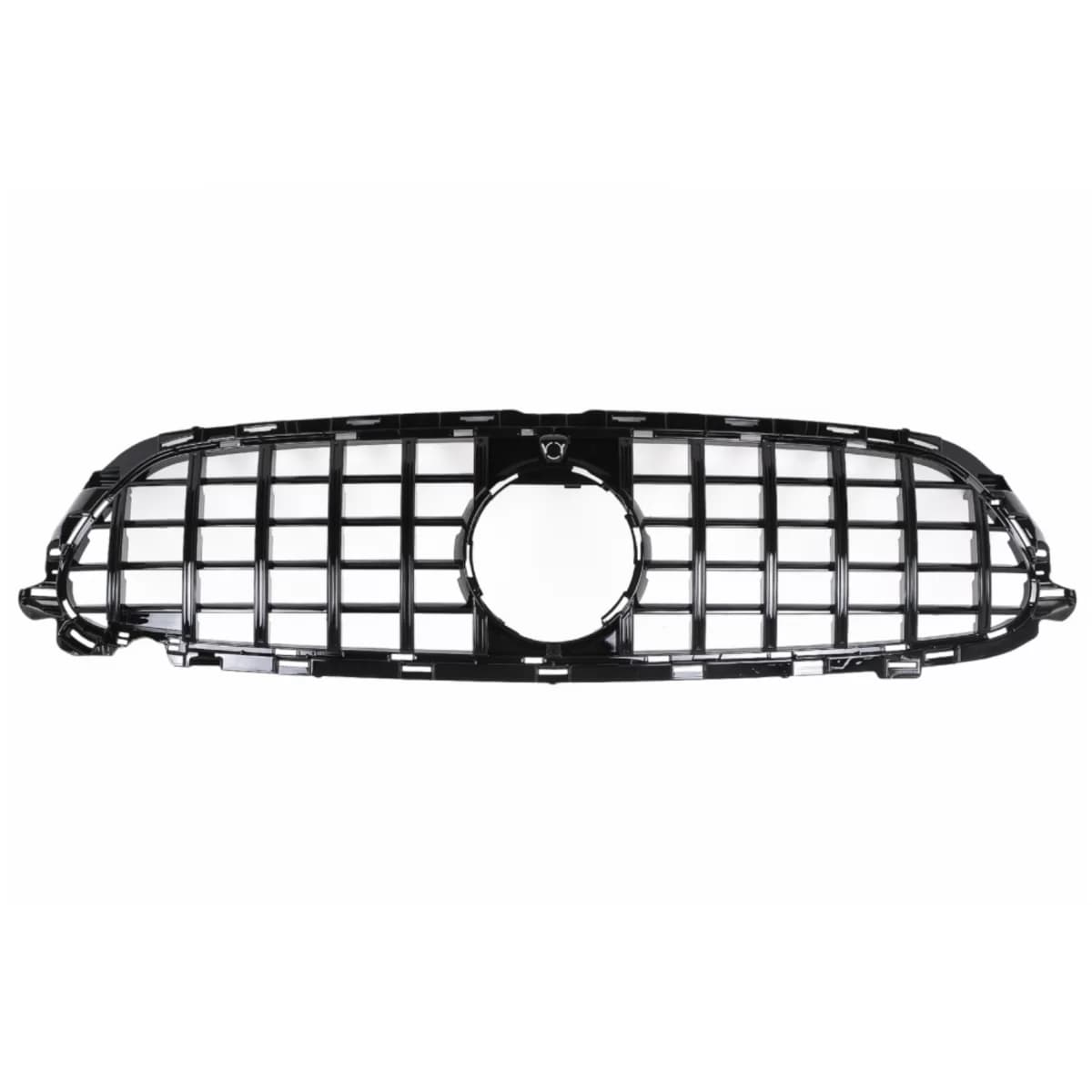 Central Grille suitable for Mercedes E-Class Facelift W213 S213 C238 A238 Sport Line (2020-2023) GT-R Panamericana Design Black