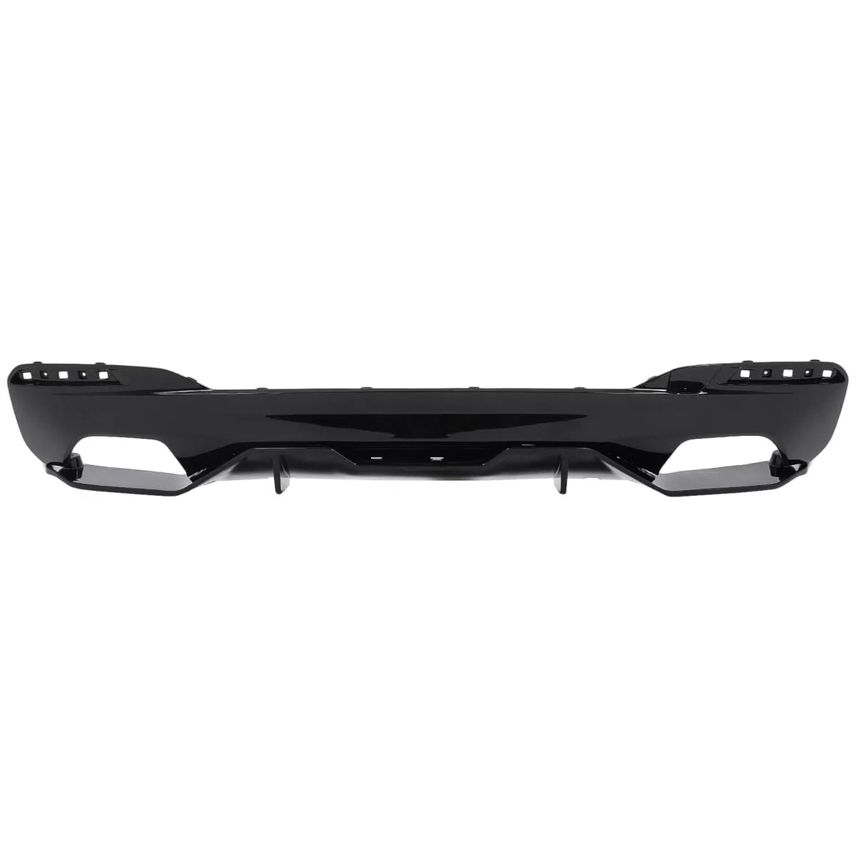 Rear Bumper Diffuser suitable for BMW 5 Series G30 G31 Limousine Touring (2017-2019) M5 Design Piano Black