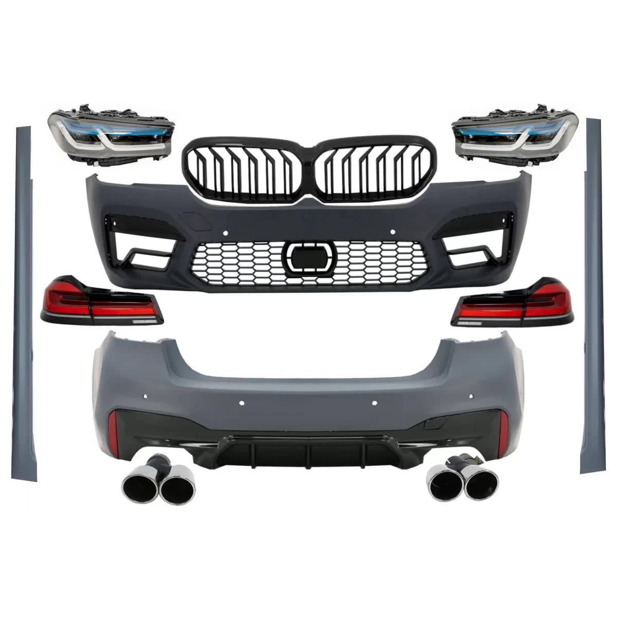 Complete Body Kit suitable for BMW 5 Series G30 (2017-2019) Conversion to G30 M5 LCI Design 2020