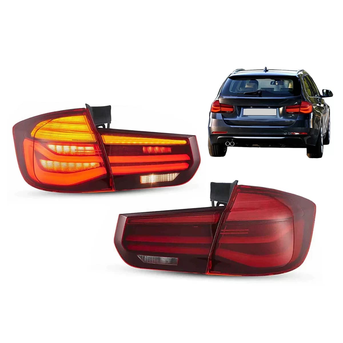 LED Taillights suitable for BMW 3 Series F31 Touring Pre LCI & LCI (2011-2019) with Dynamic Sequential Turning Light