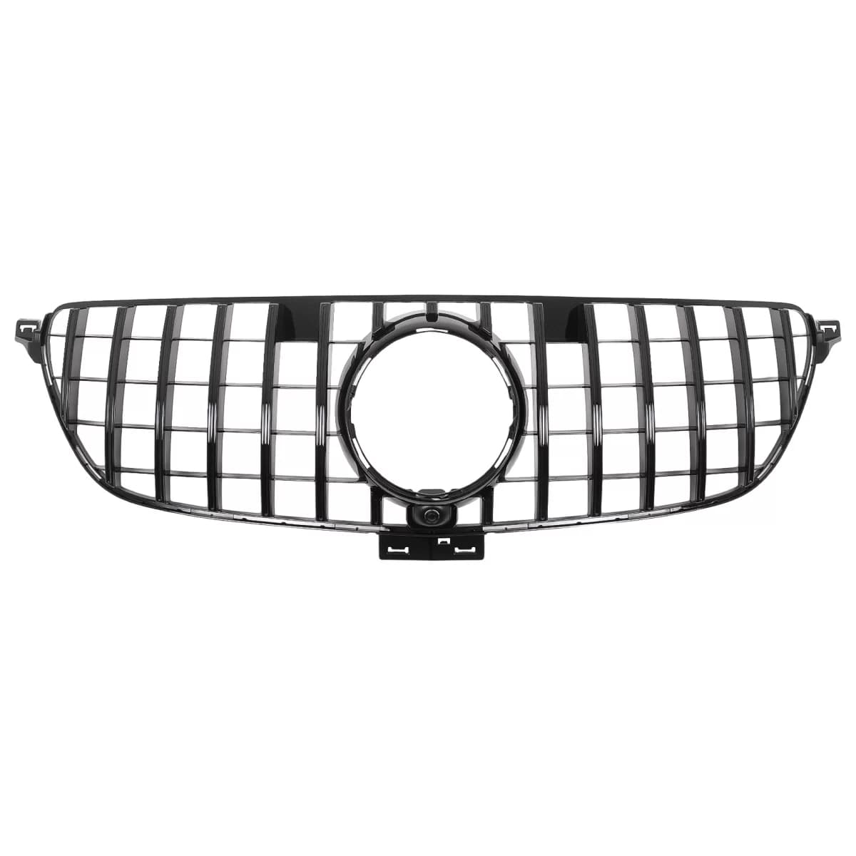 Front Grille suitable for Mercedes GLE Coupe C292 (2015-2018) GLE W166 SUV (2015-2018) GT-R Panamericana Design Piano Black