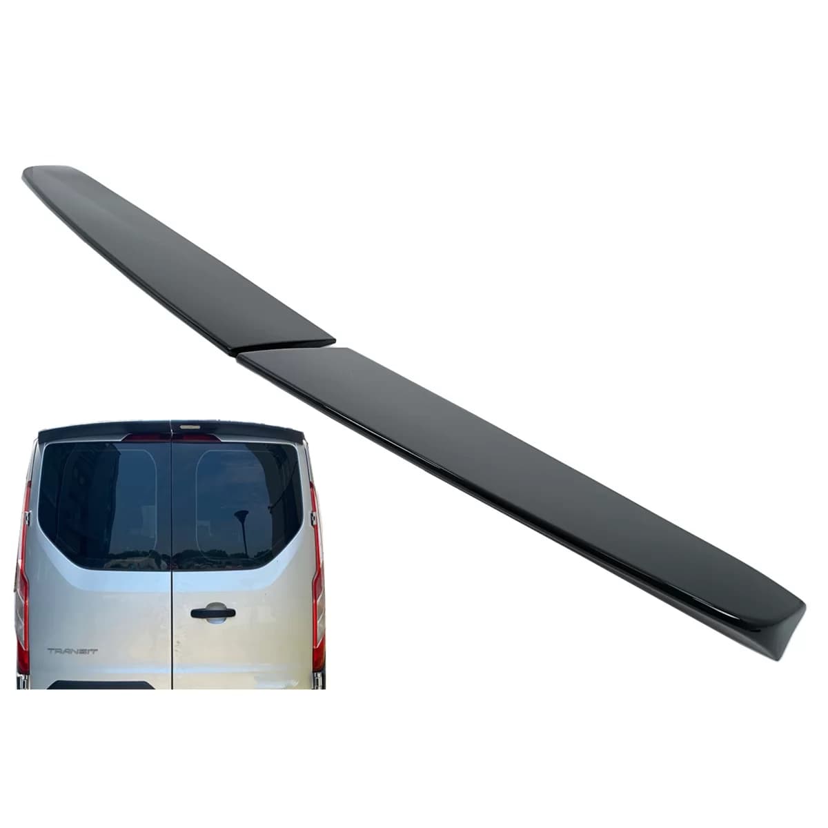 Roof Spoiler Wing suitable for Ford Transit Custom (2013-2023) only Barn Doors