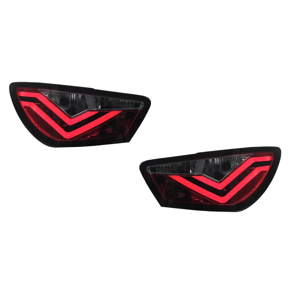LED Taillights suitable for Seat Ibiza 6J Hatchback 3 Doors (2008-2012) Smoke