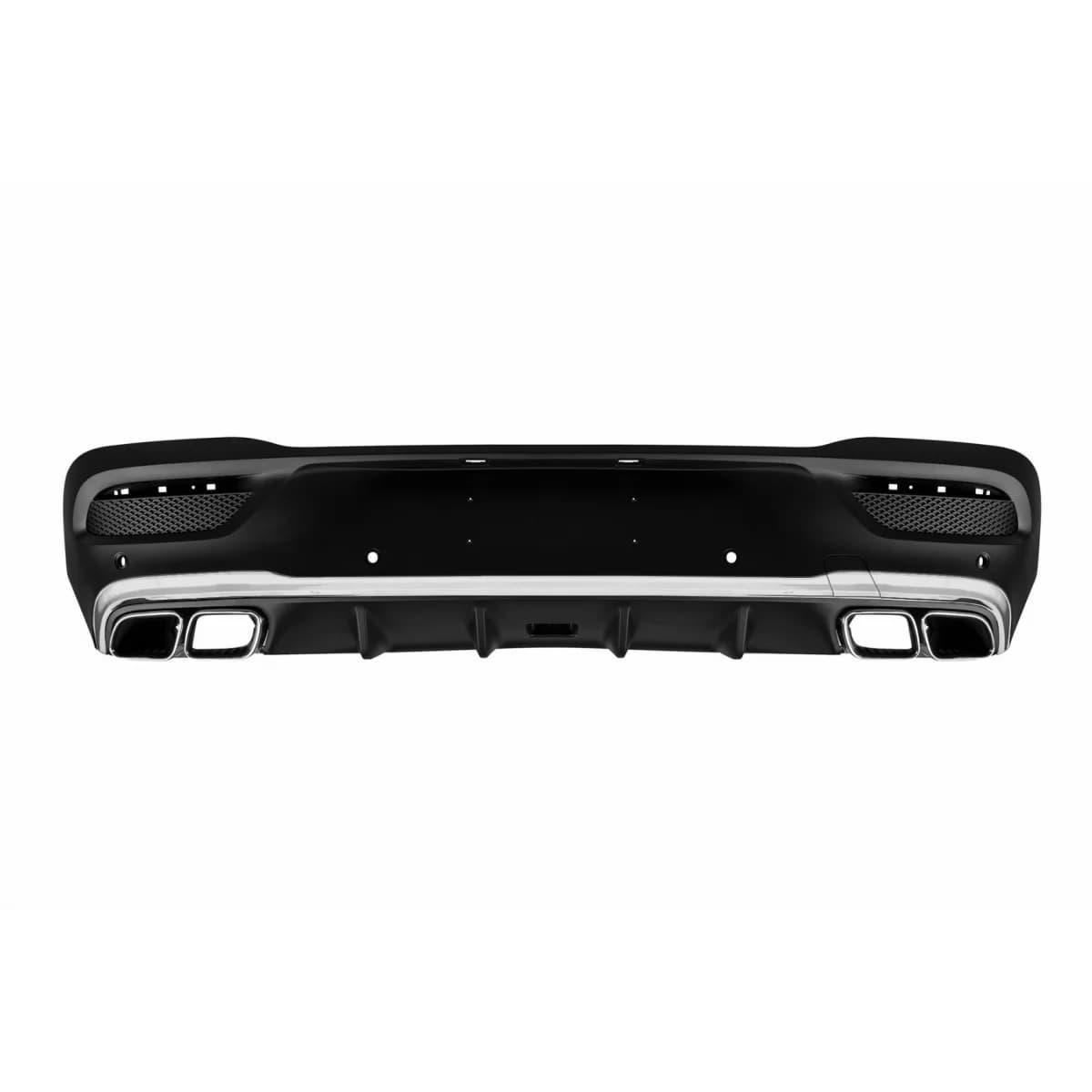 Rear Diffuser with Exhaust Muffler Tips suitable for Mercedes GLE C167 Coupe Sport Line (2019-Up) GLE63 Design