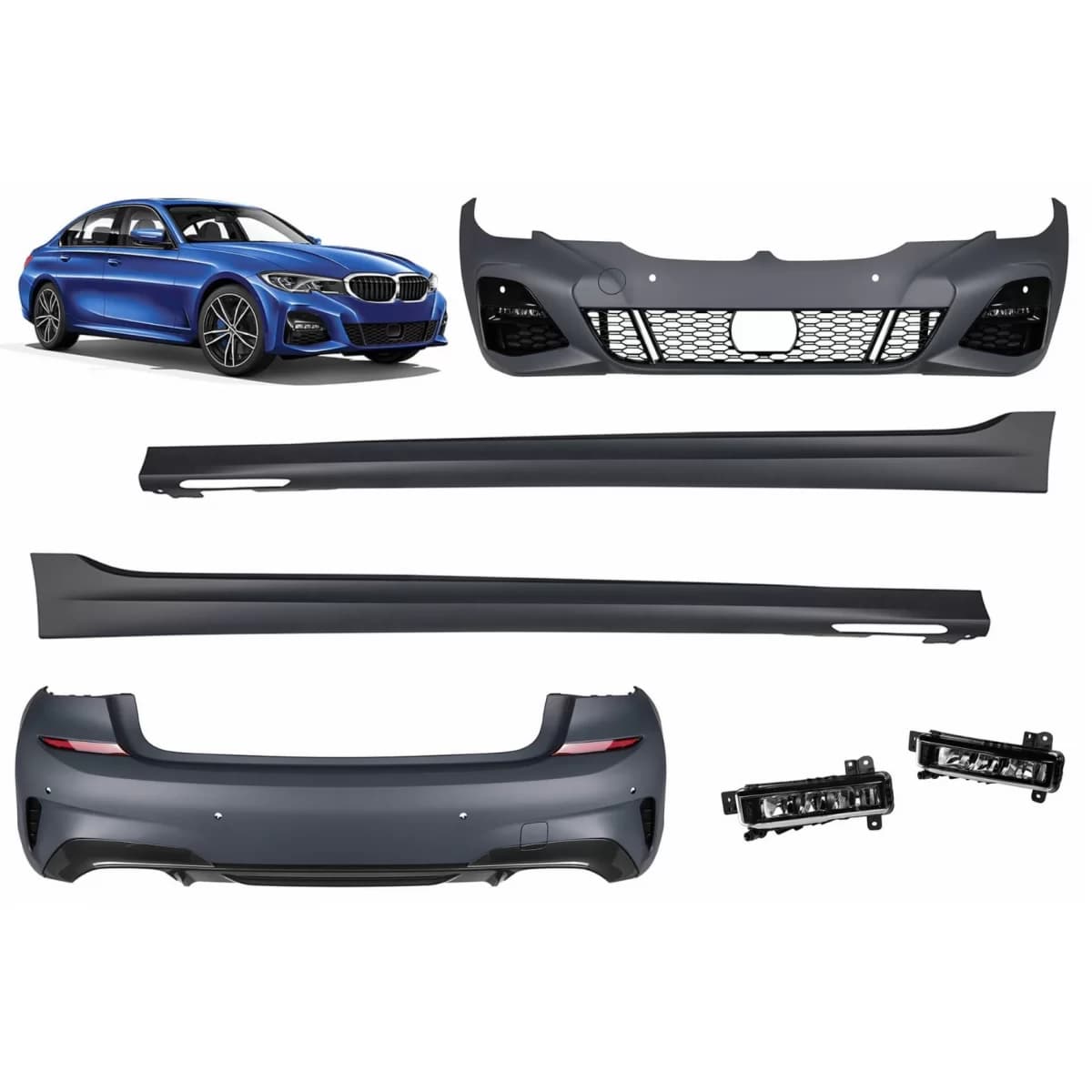Complete Body Kit suitable for BMW 3 Series G20 Sedan (2018-2022) M-Tech Design