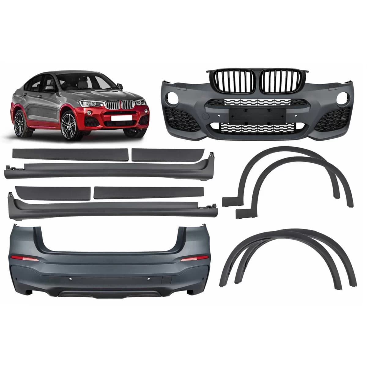 Complete Conversion Body Kit suitable for BMW X4 F26 (2014-03.2018) M-Tehnik Design