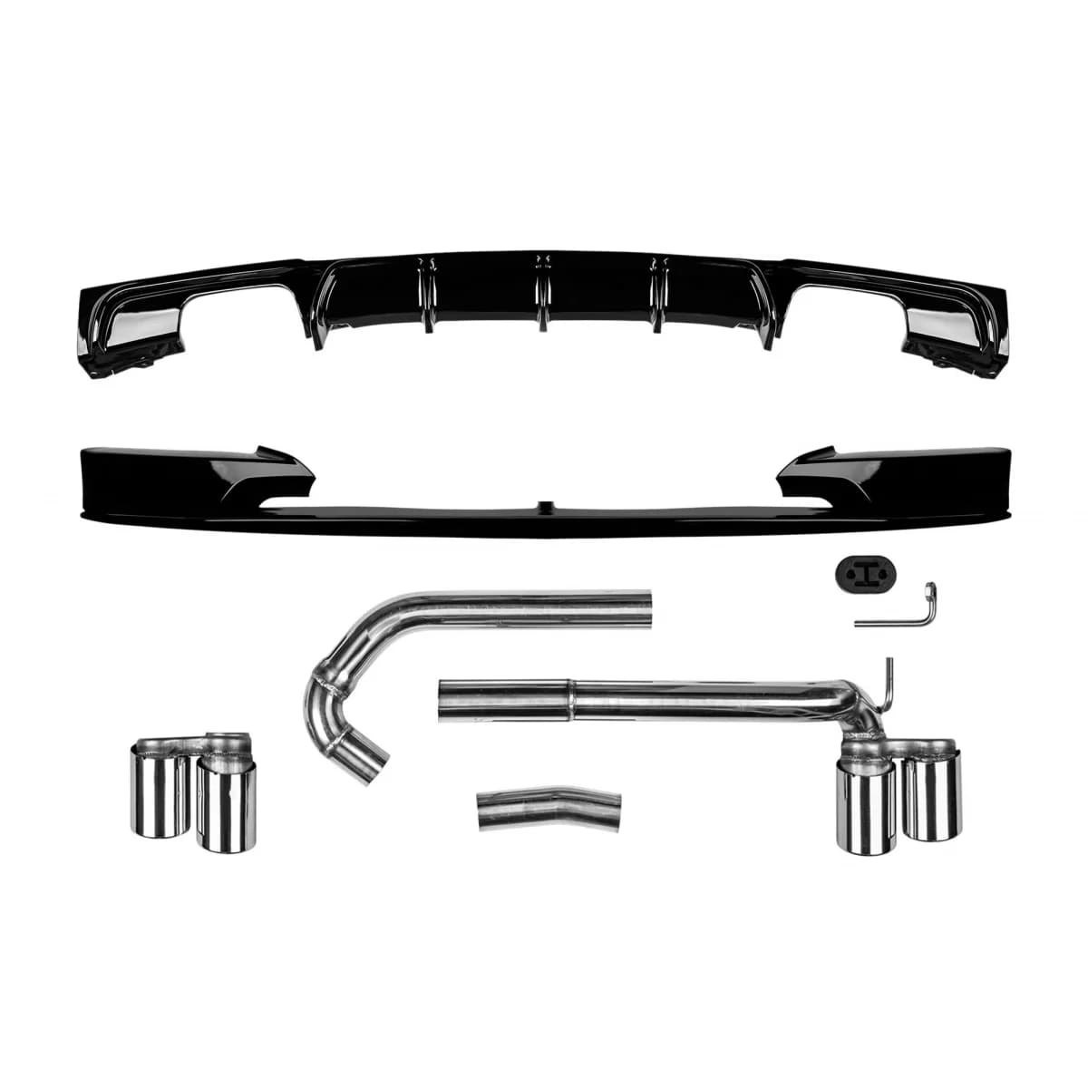M3 Performance add-ons with tips and diffuser suitable for BMW 3 Series F30 sedan, F31 touring 2011-2019