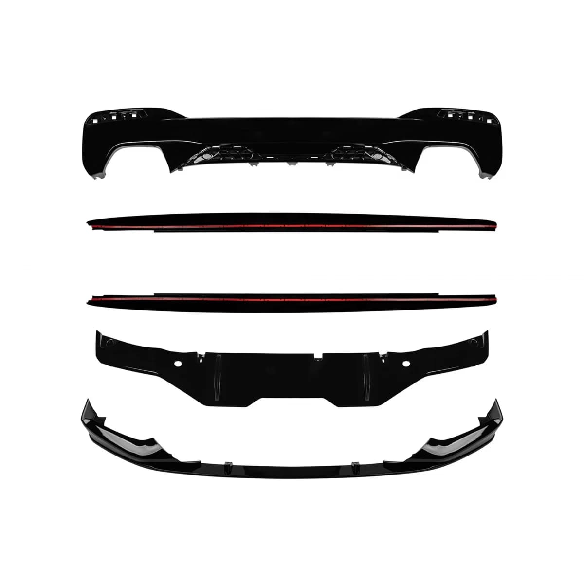 M Performance add-ons and diffuser suitable for BMW 5 Series G30 2017-2020