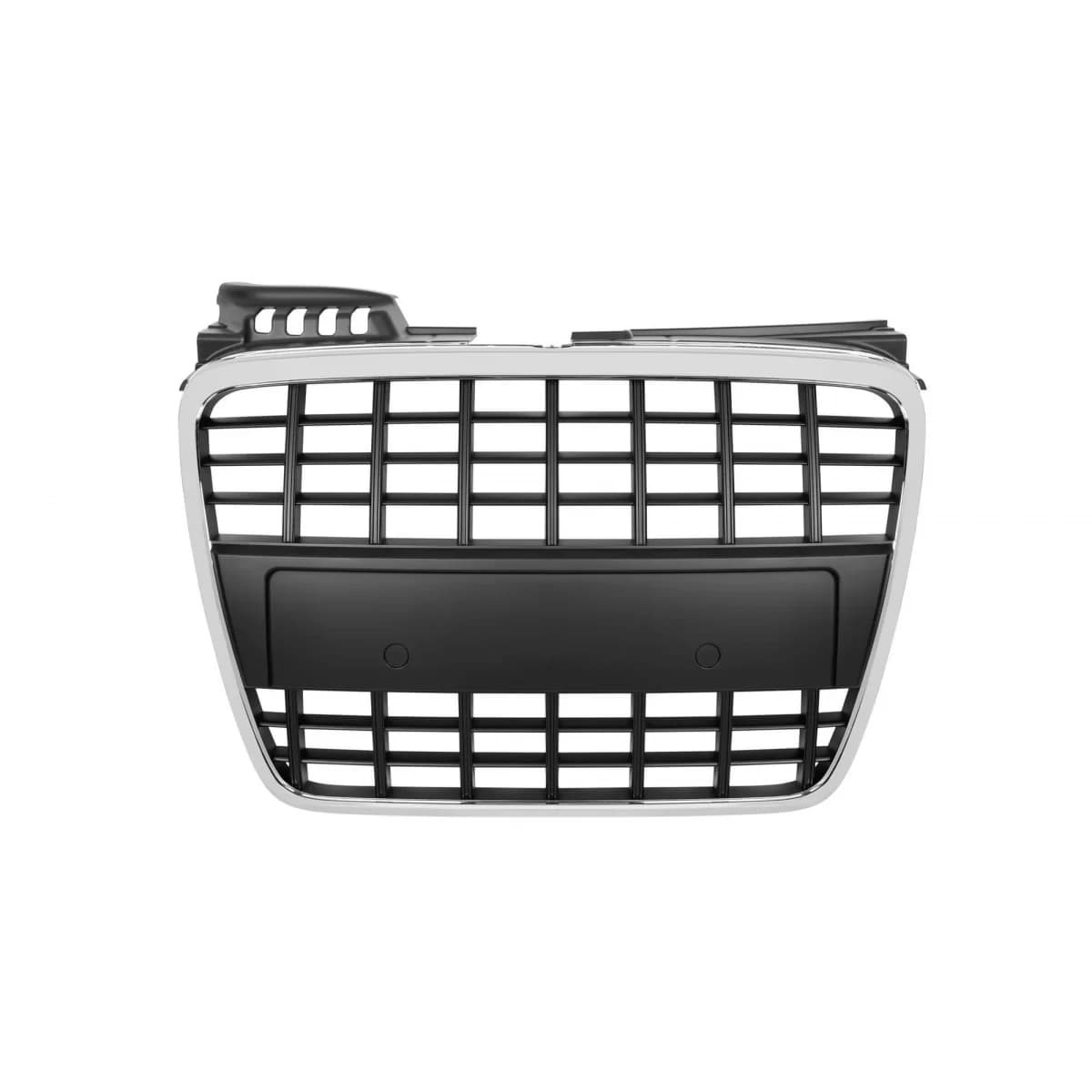 Chrome/black grille without emblem type S-line suitable for Audi A4 B7 sedan, wagon 2004-2007 without parking sensor holes, for front S-line bumper