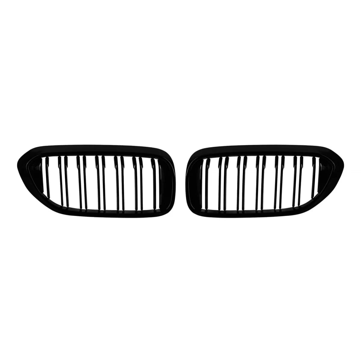 M5 type double slats kidney grilles in black lacquer suitable for BMW 5 Series G30 sedan, G31 touring 2017-2020