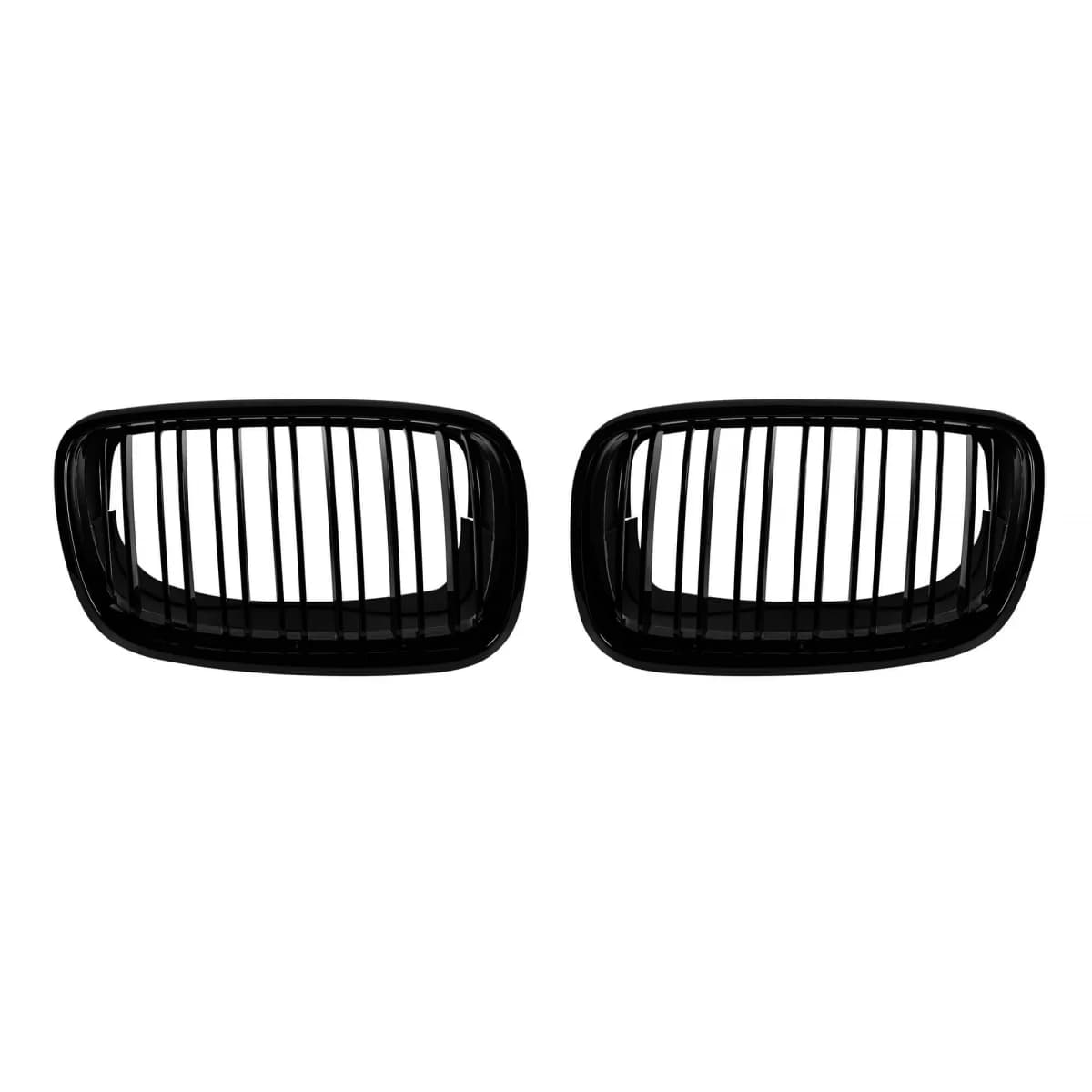 Double slat kidneys in black lacquer suitable for BMW X5 E70, X6 E71 2007-2013
