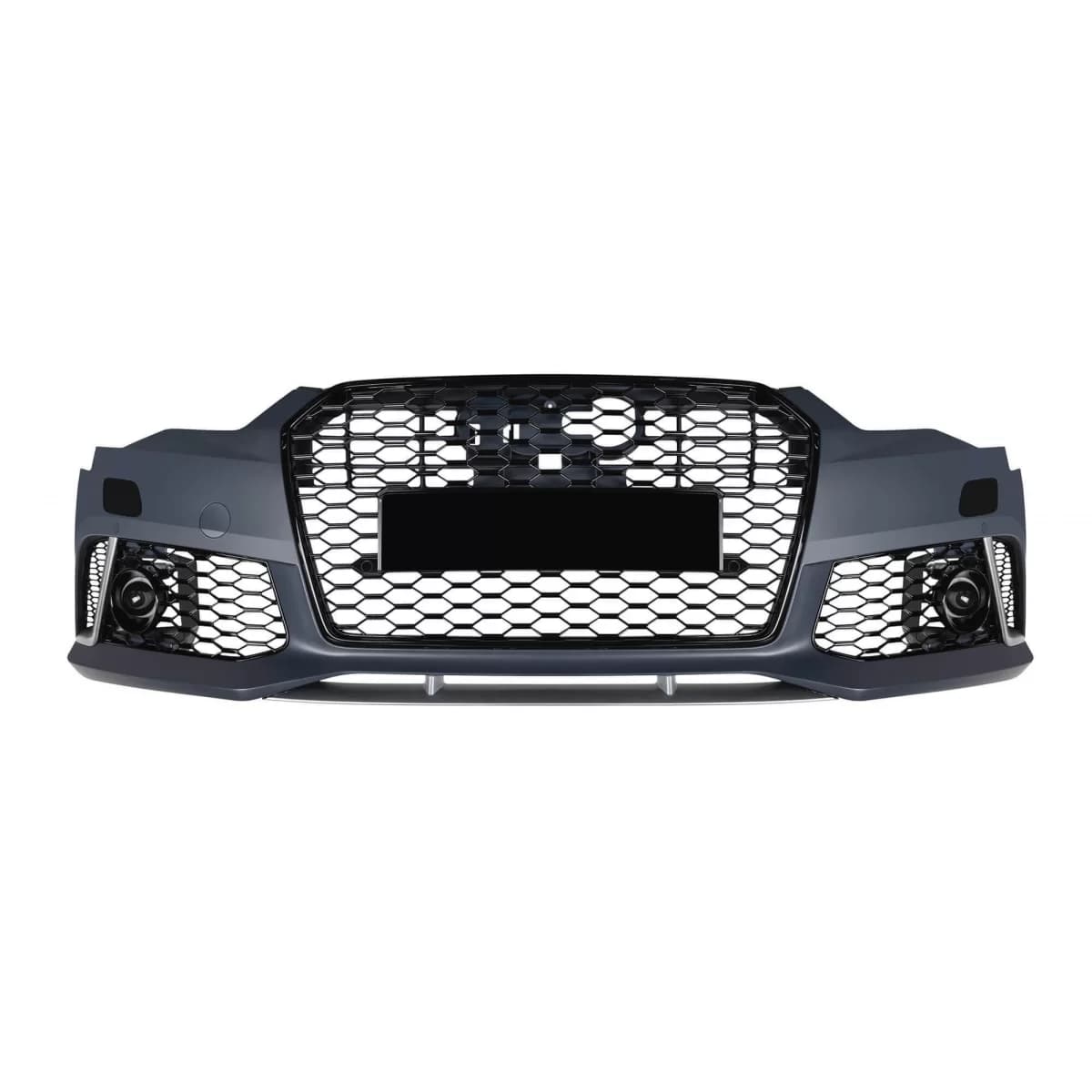 Front bumper type RS6 suitable for Audi A6 C7 4G 2015-2018 with PDC, with washer caps