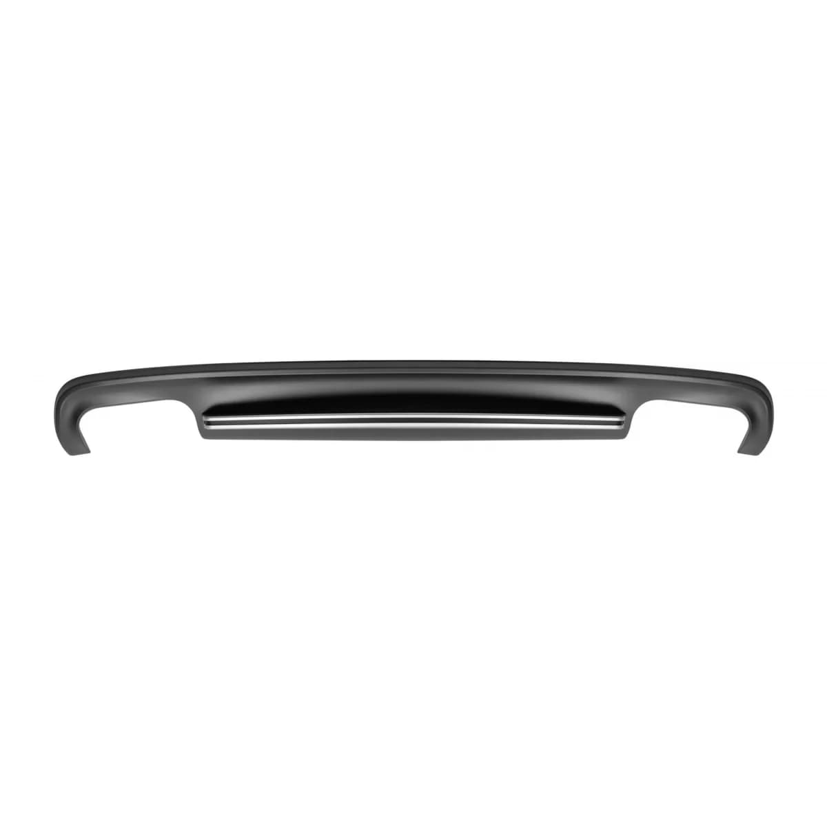 S5 type diffuser suitable for standard rear bumper of Audi A5 Sportback 2012-2015 -oo--oo-, with gray matte trim