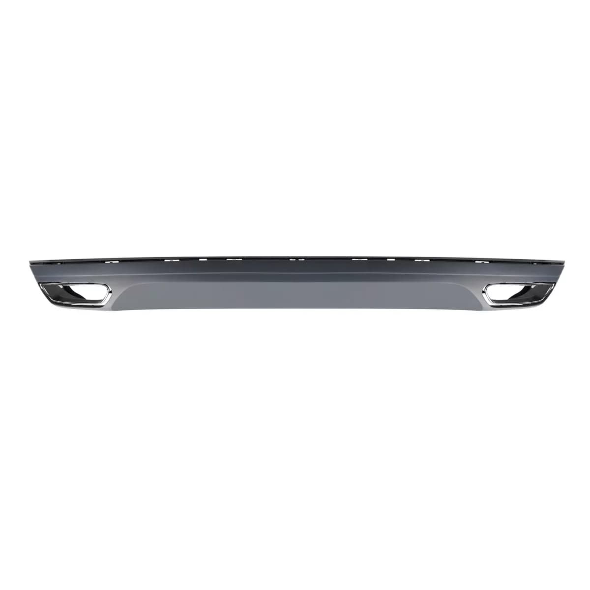 W12 type diffuser with chrome tips suitable for standard rear bumper of Audi A8 2010-2014 -oo--oo-
