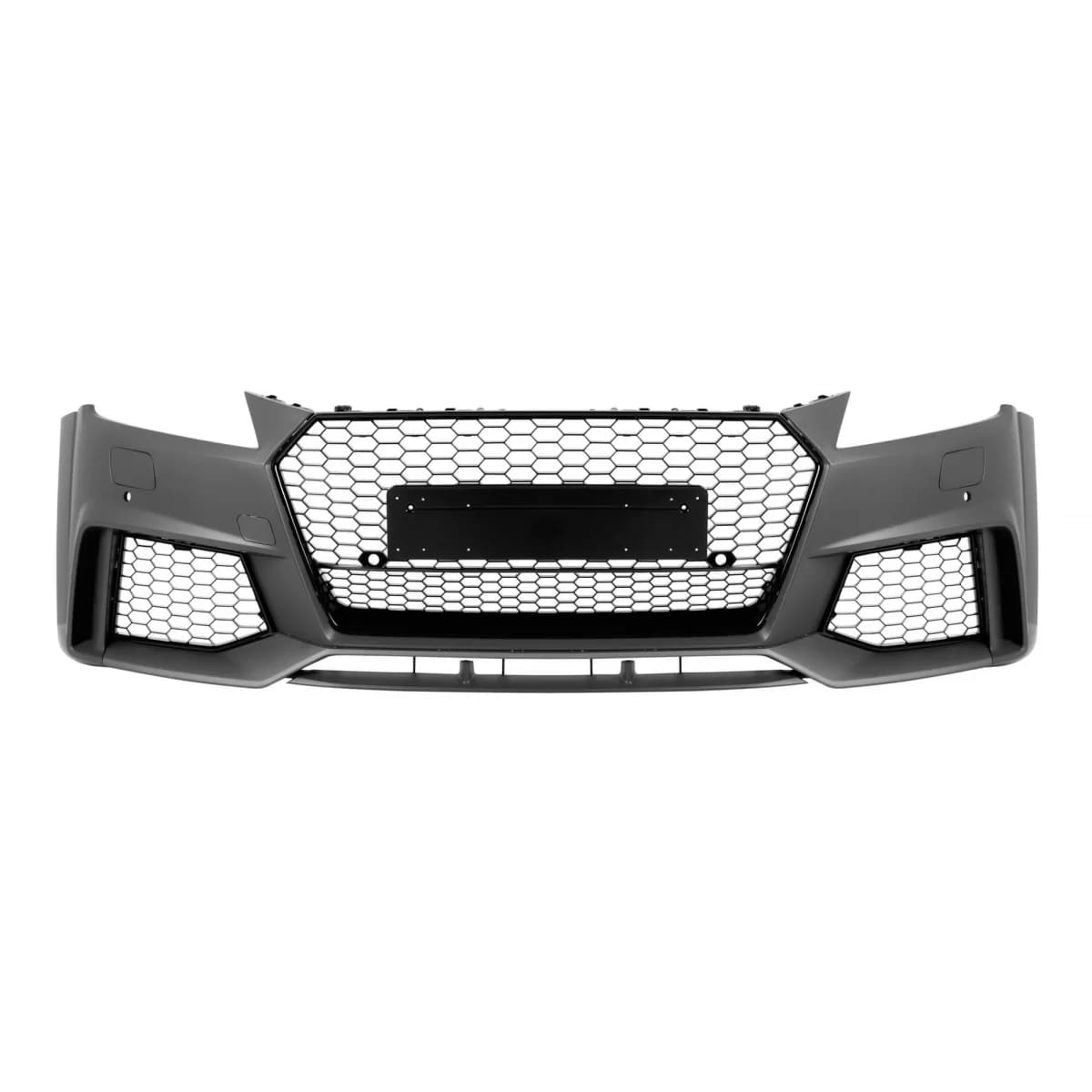 RS-style front bumper suitable for Audi TT Coupe, Convertible 2016-2021 with Gloss Black grille