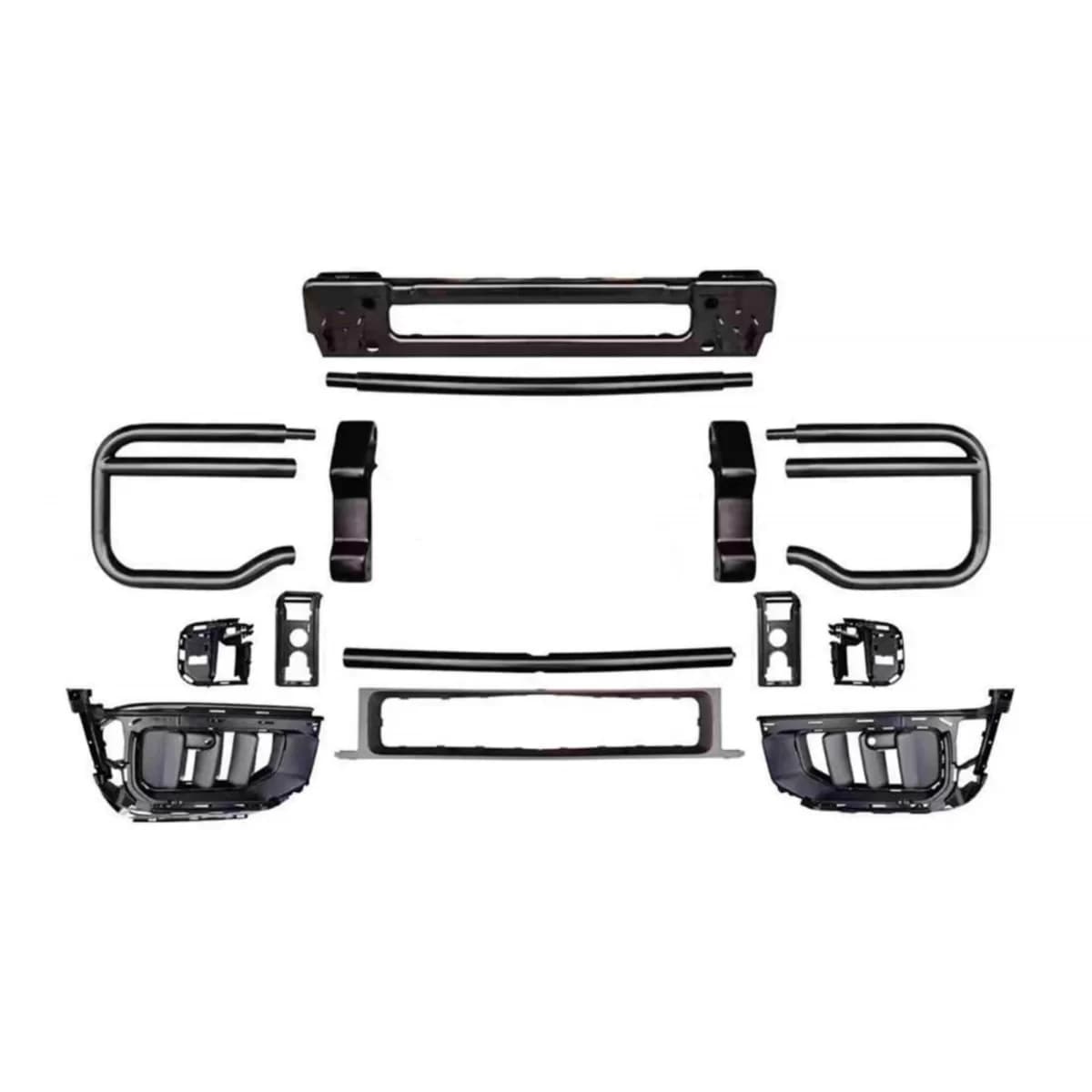 G63 type bullbar kit with side grilles for A design front bumper suitable for Mercedes G-Class W465 after 2024