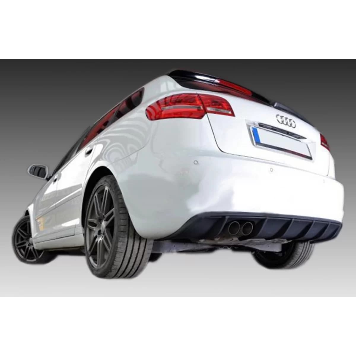 Motordrome Design diffuser suitable for rear bumper Audi A3 8P Sportback 2008-2012