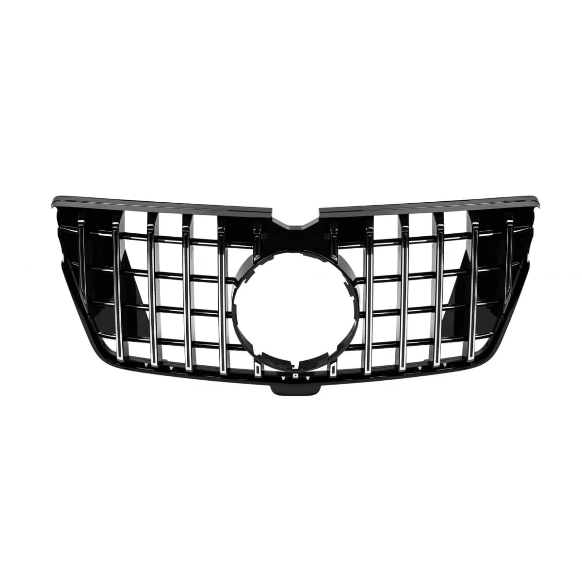 Chrome/black GT style grille suitable for Mercedes GL X164 2010-2012, suitable for A Design-Line front bumper