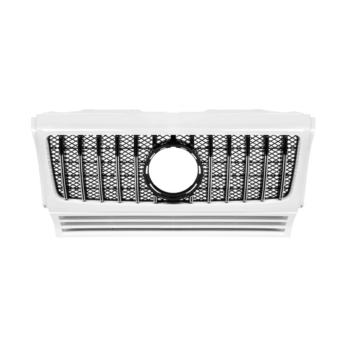 Chrome/white GT style grille suitable for Mercedes G-Class W463 1990-2018
