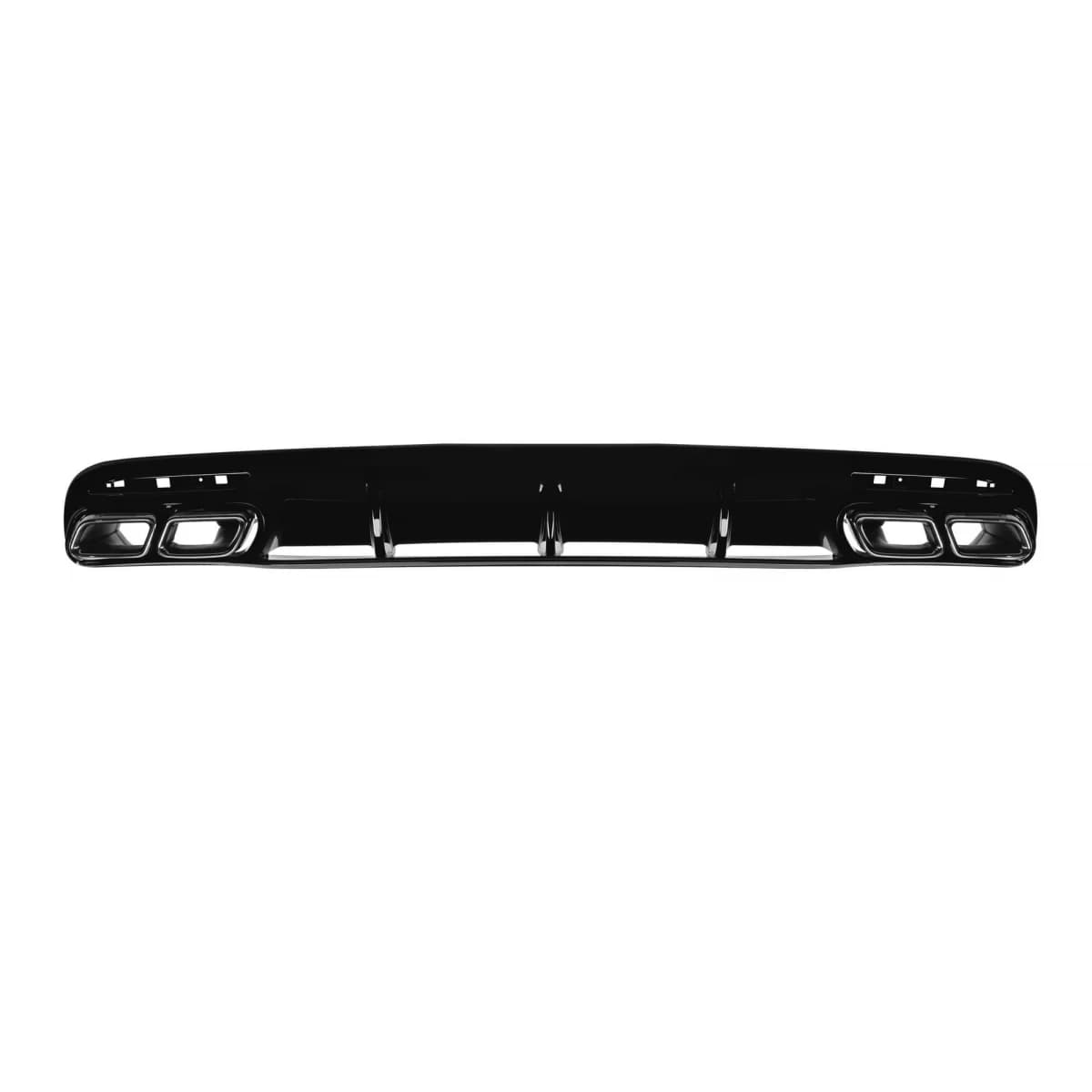 S63 type diffuser with black tips suitable for rear A Design bumper on Mercedes S-Class C217 coupe after 2014 -oo--oo-