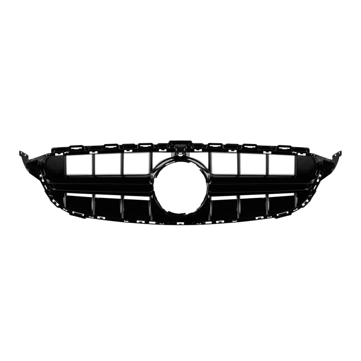 Black lacquer grille type E63 suitable for Mercedes C-Class W205, S205 2014-2019