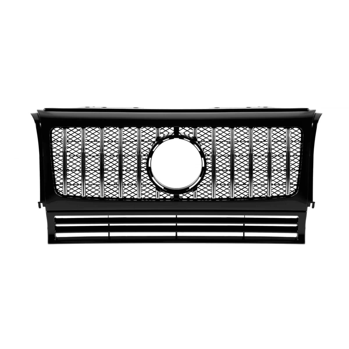 Chrome/black lacquer GT type grille suitable for Mercedes G-Class W463 1990-2018