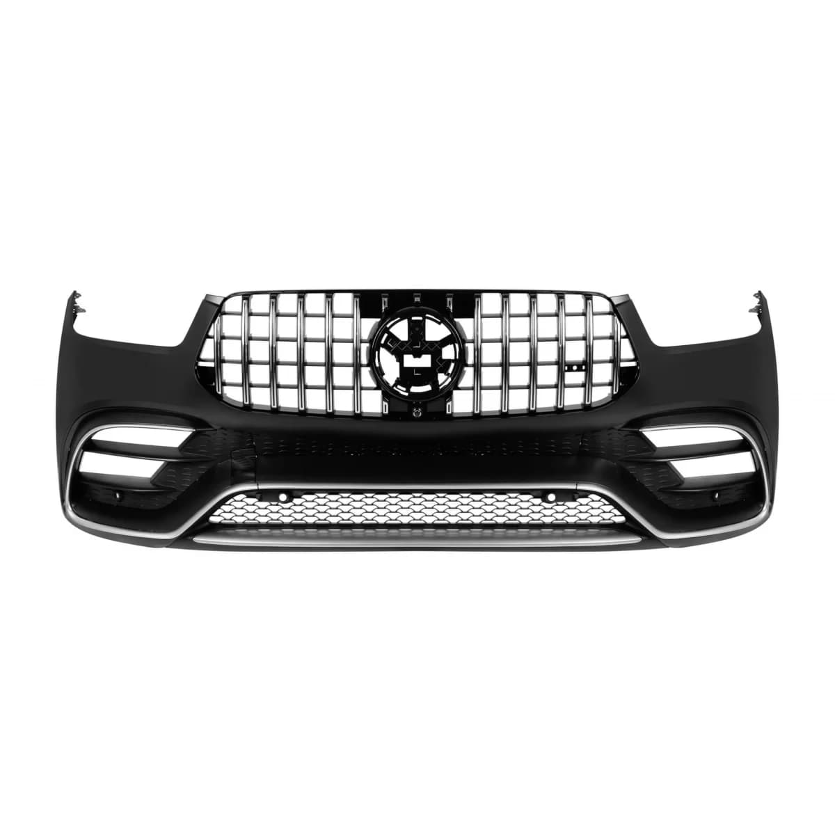 Front A Design bumper suitable for Mercedes GLE W167, GLE Coupe C167 2018-2023, after 2024 with chrome trims