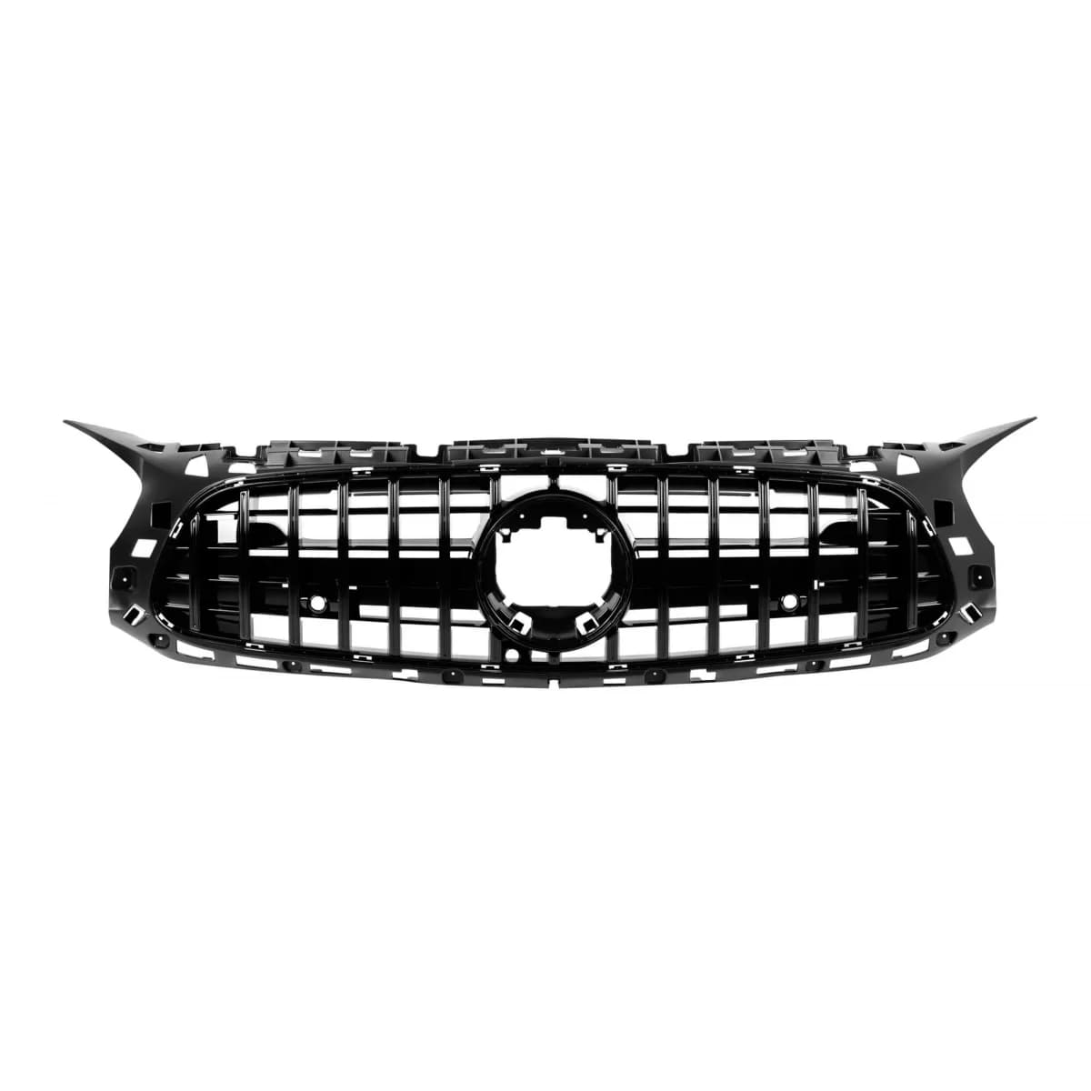 Black lacquer GT type grille suitable for Mercedes A Design GT 2 doors C190 2017-2023