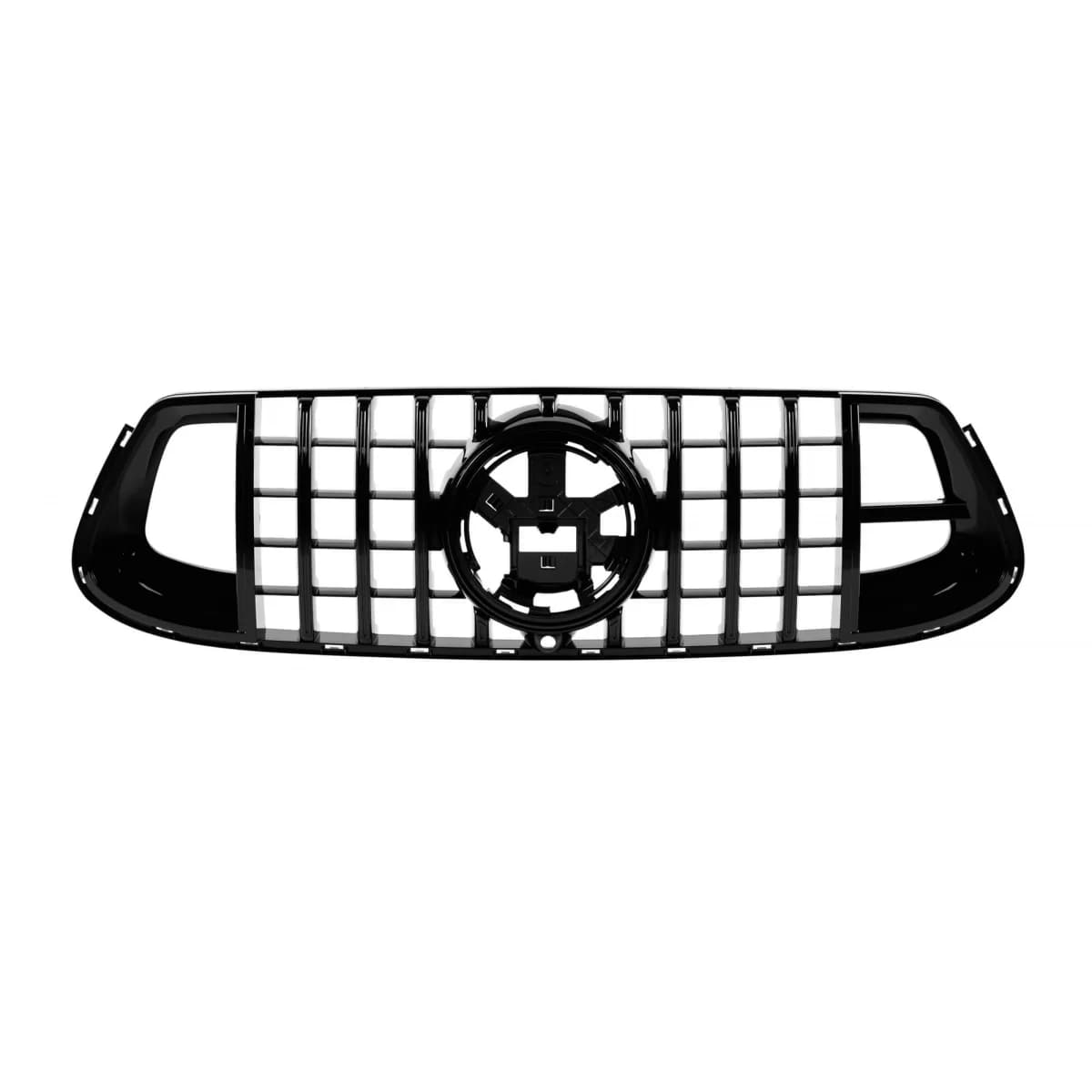 Black lacquer grille type Brabus suitable for front GLE63 bumper on Mercedes GLE W167, GLE Coupe C167 after 2019