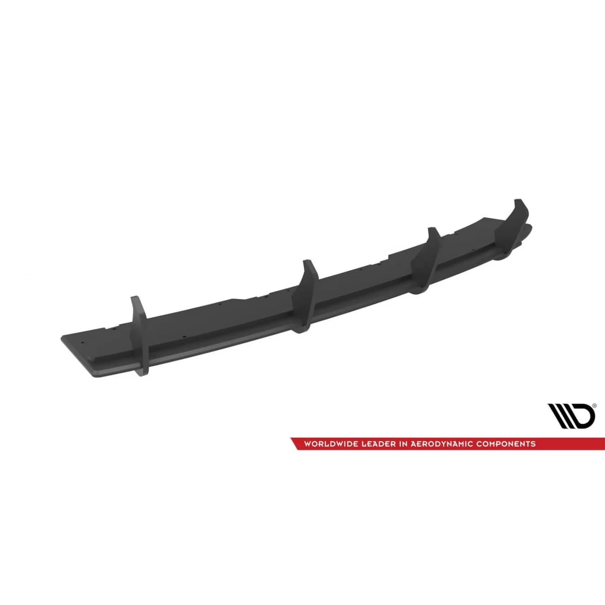 Maxton Design Street Pro type add-on suitable for diffuser for Audi A4 B9 sedan, wagon 2015-2019, black lacquer