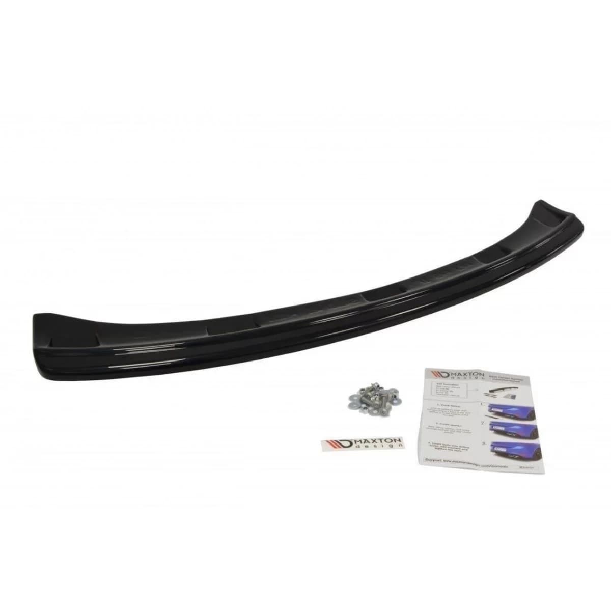 Maxton Design add-on for rear S-Line bumper diffuser suitable for Audi A5 8T coupe, Sportback 2011-2015, black lacquer
