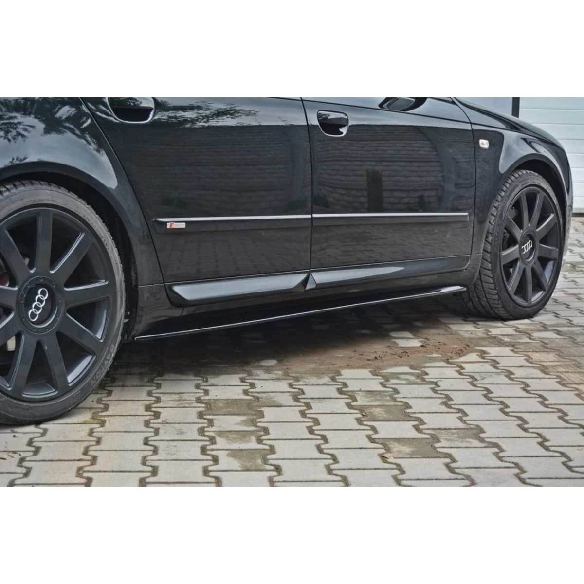 Maxton Design add-ons suitable for Audi A4 B6, S4, S-Line 2003-2005, A4 B7, S4, S-Line 2004-2007, black lacquer