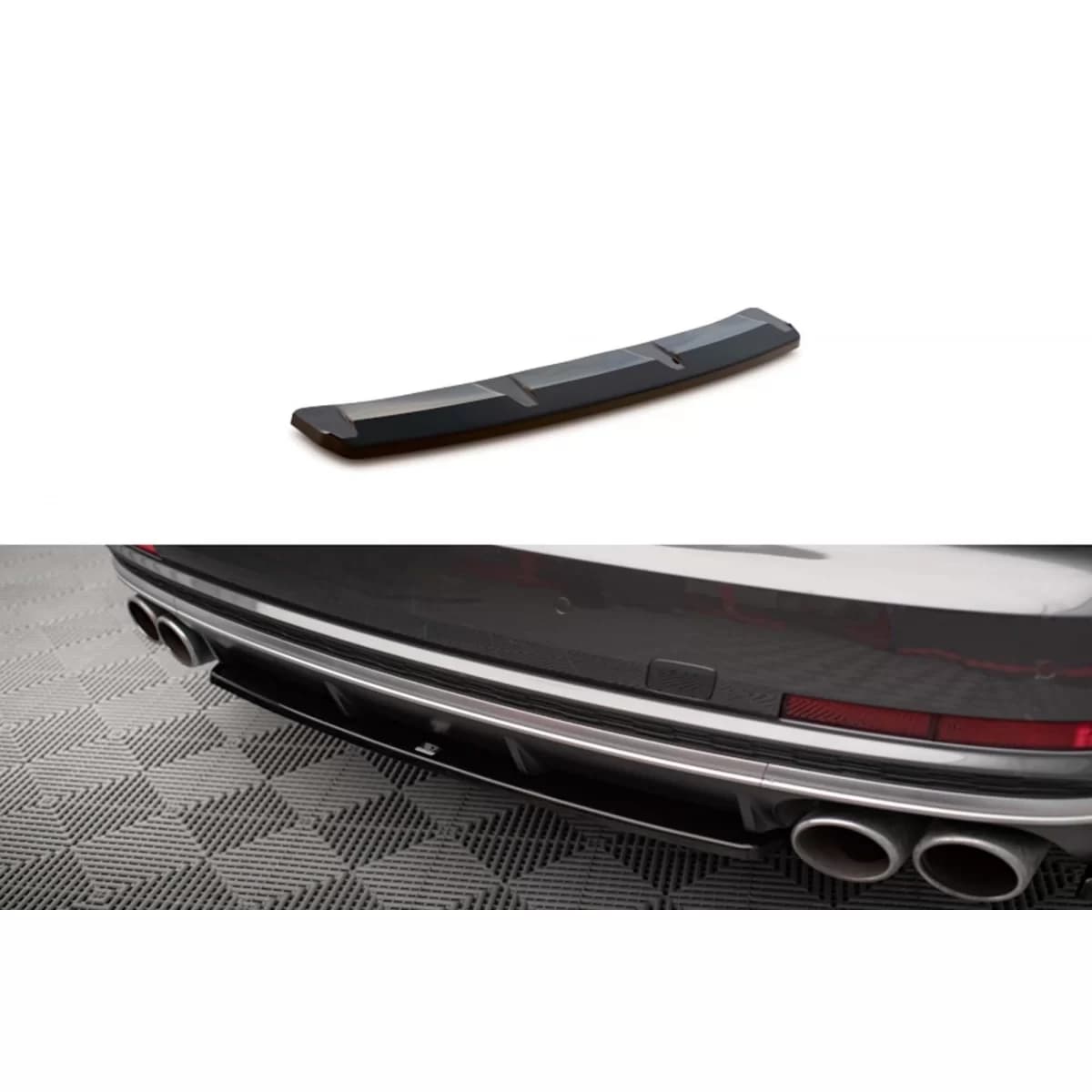Maxton Design additive for diffuser suitable for Audi S8 D5 2019-2021, carbon color