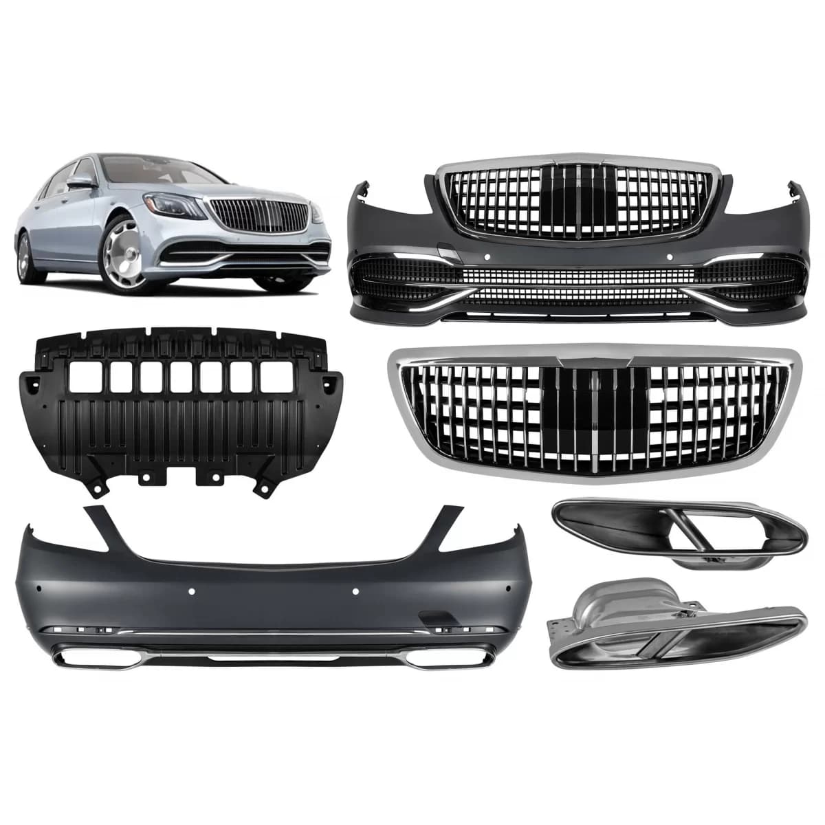Maybach package suitable for Mercedes S-Class W222 2017-2020