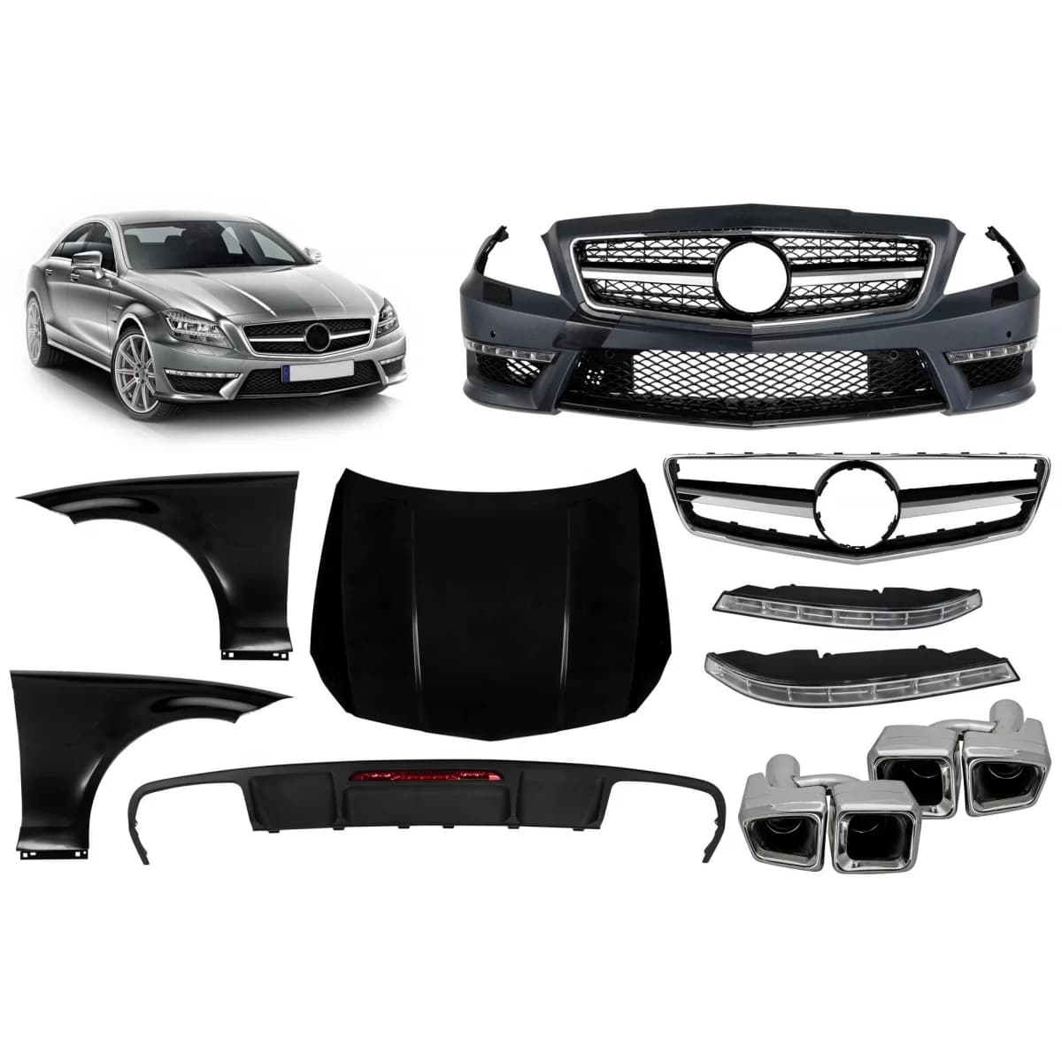 Tuning package type CLS63 suitable for Mercedes CLS C218 2011-2018