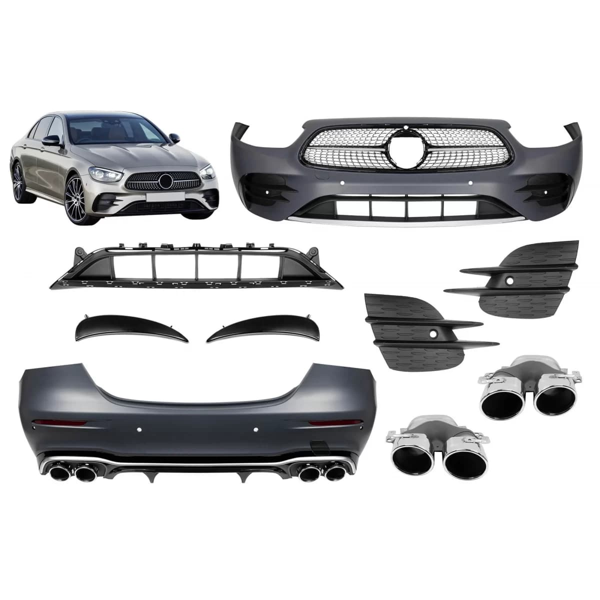 A Design package type E53 suitable for Mercedes E-Class W213 sedan after 2020
