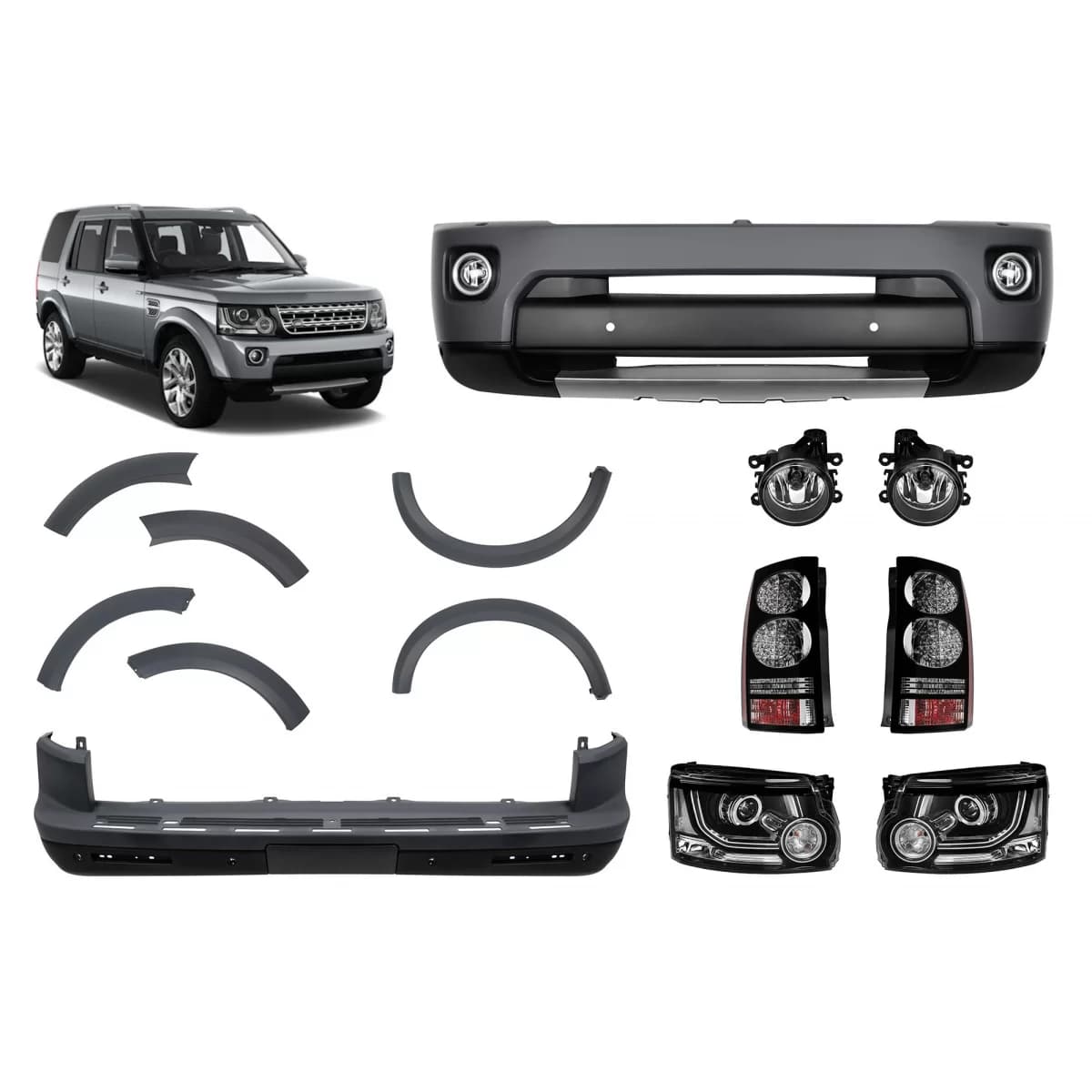 Tuning package type Discovery 4 Facelift design suitable for Land Rover Discovery 3 L319 2004-2009