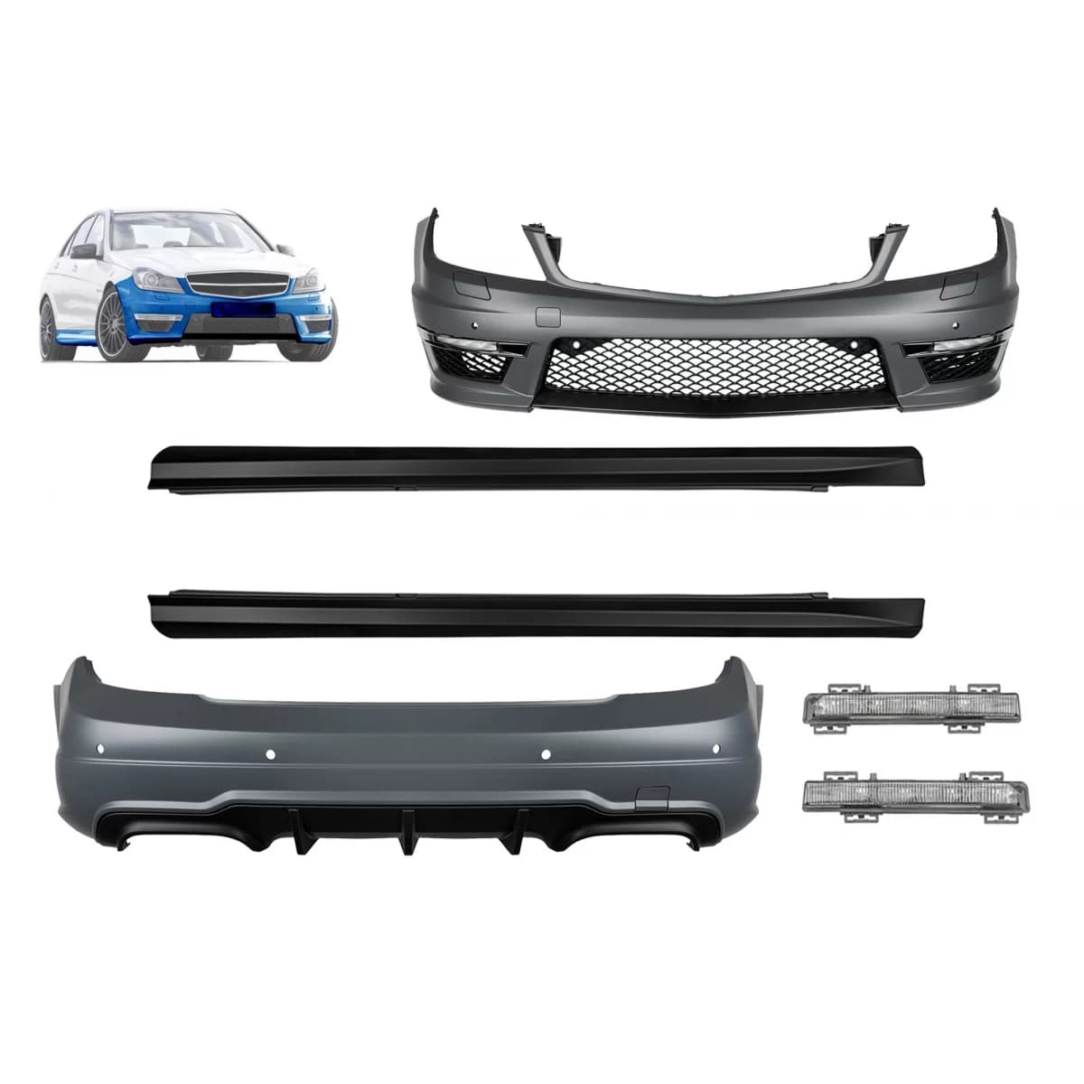 A Design package type C63 suitable for Mercedes C-Class W204 sedan 2011-2013