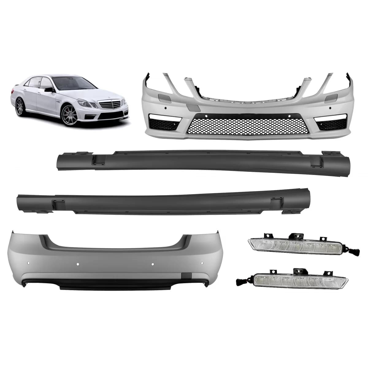A Design package type E63 suitable for Mercedes E-Class W212 sedan 2009-2014