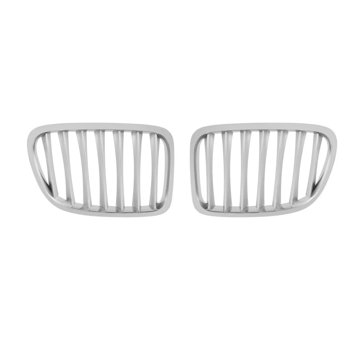 Chrome/Gray Kidney Grilles suitable for BMW X1 E84 2009-2015