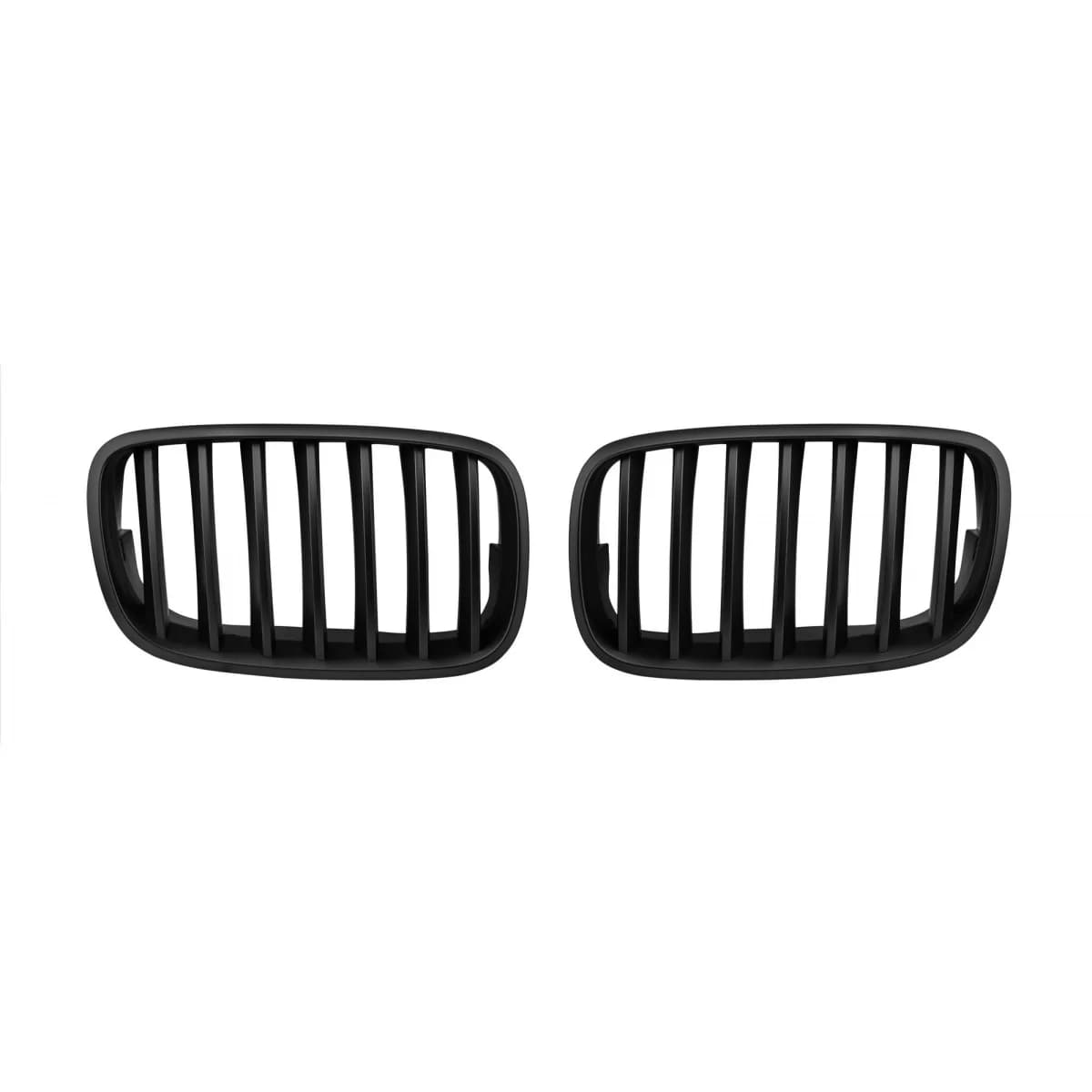 Black matte kidney grilles suitable for BMW X5 E70 2007-2013, X6 E71 2008-2011