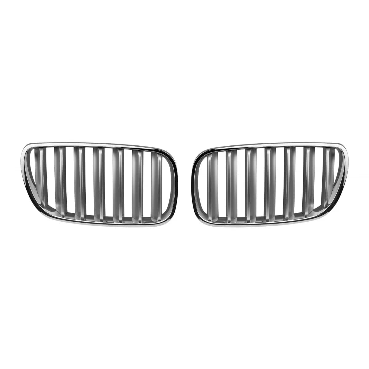 Chrome/Gray Kidney Grilles suitable for BMW X3 E83 2007-2010
