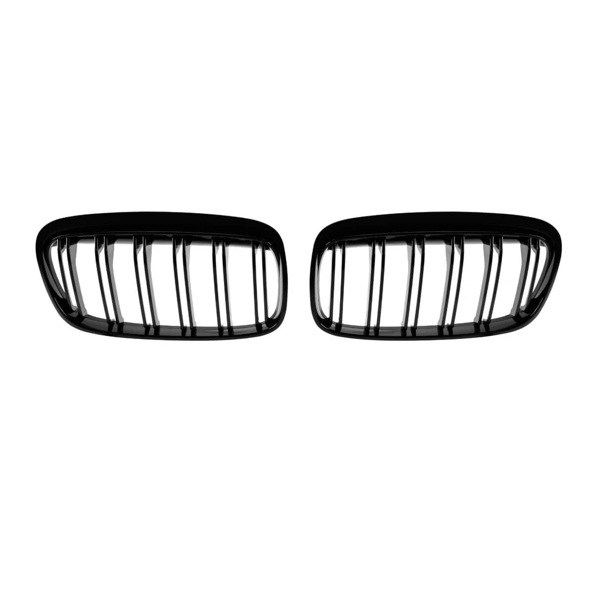 Double slat kidney grilles in black lacquer suitable for BMW Series 2 F45, F46 2014-2017