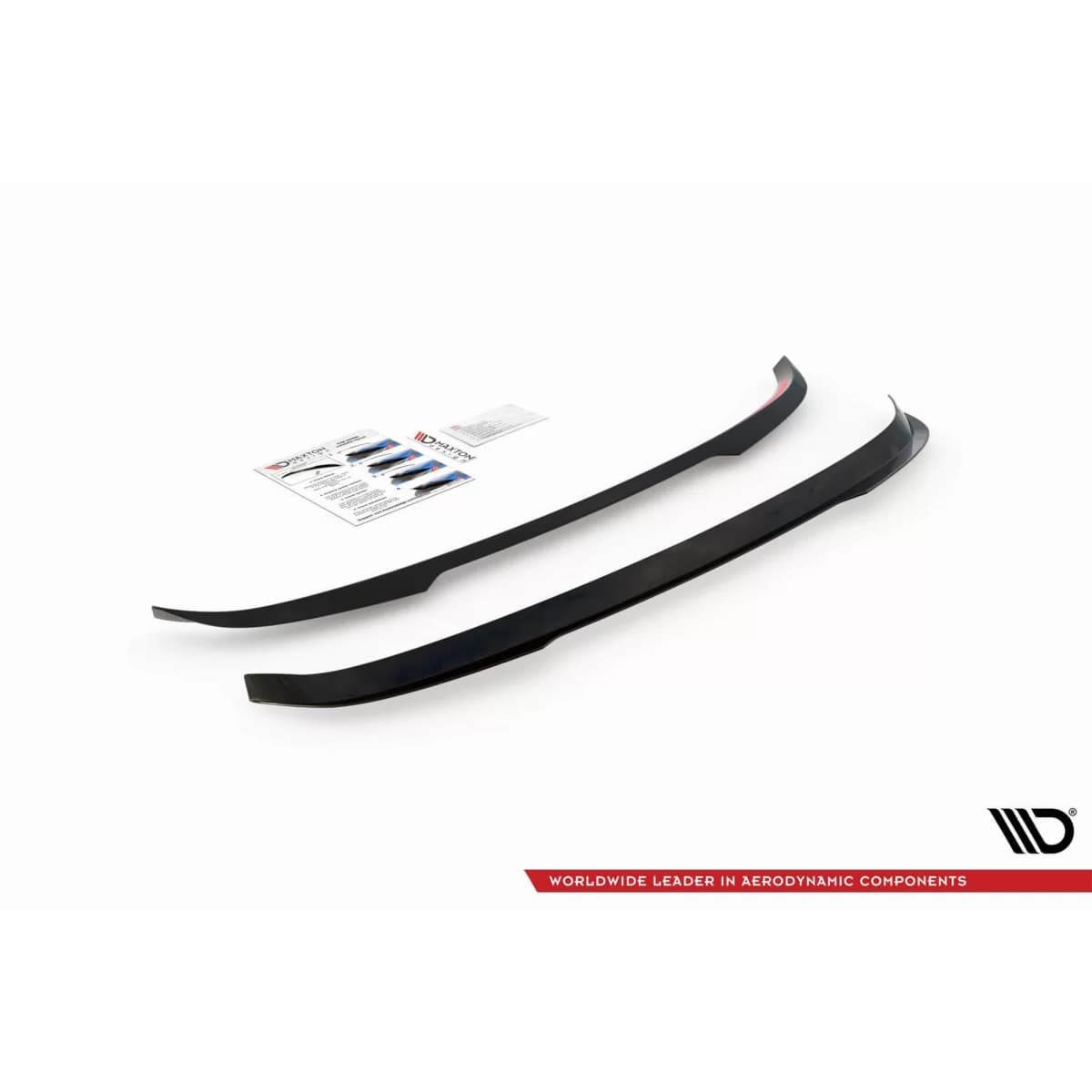 Spoiler suitable for Maxton Design type M for BMW 3 Series G21 Touring after 2018, black lacquer