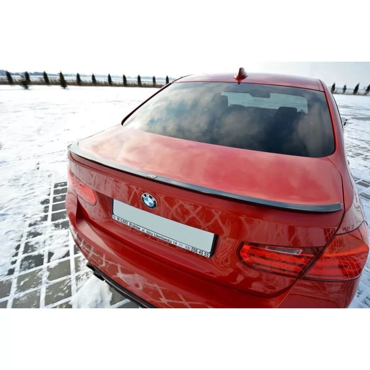 Maxton Design spoiler suitable for trunk for BMW 3 Series F30 2011-2015, black lacquer