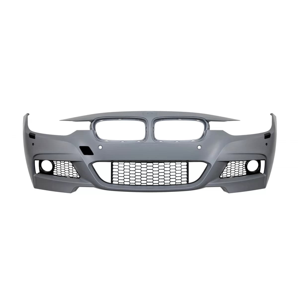 Front M Technik bumper suitable for BMW 3 Series F30 sedan, F31 touring 2011-2019 with PDC, with washers, without fog lights