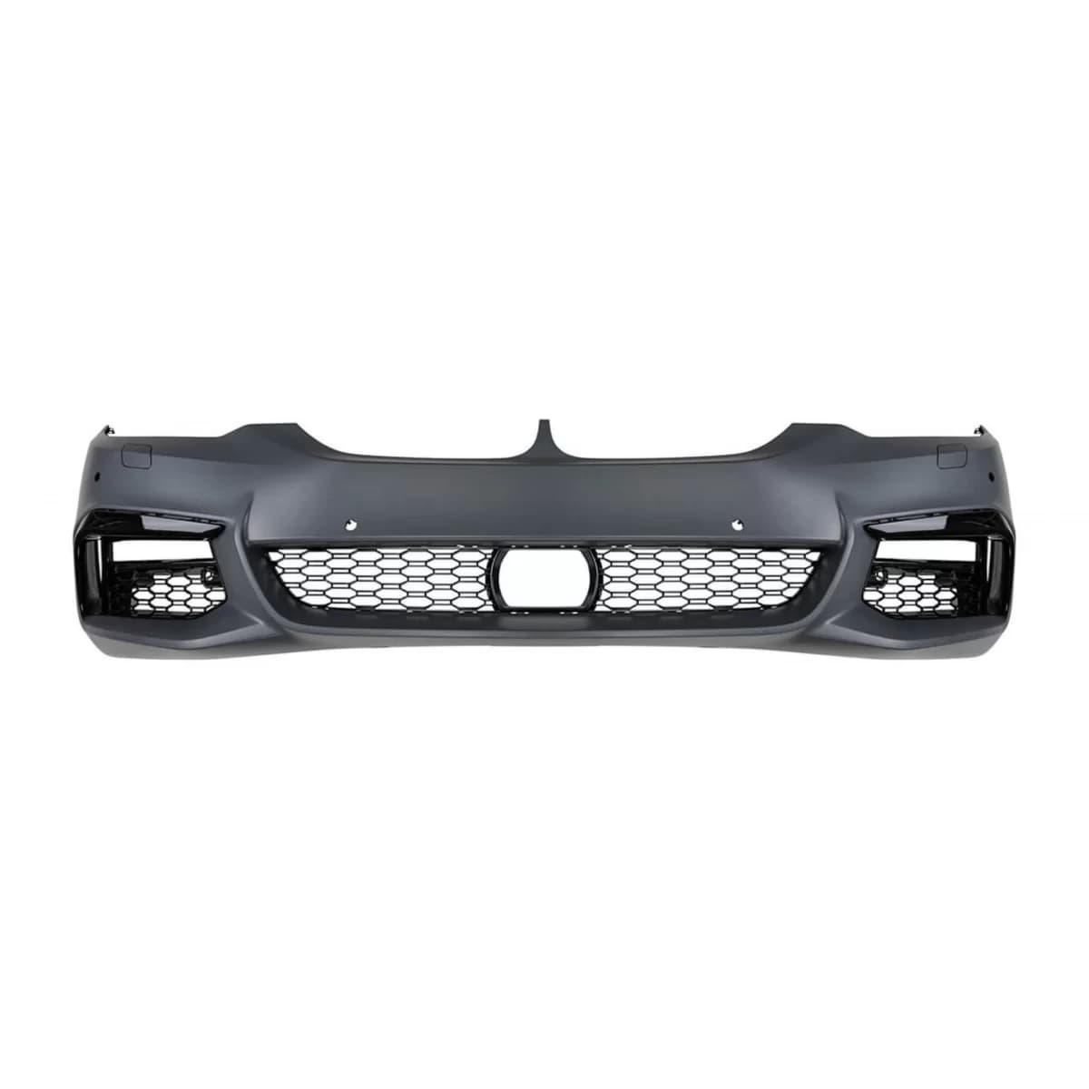 Front M Technik bumper suitable for BMW 5 Series G30 sedan, G31 touring 2017-2019 with PDC, with washers, with grille for ACC, without daytime running lights