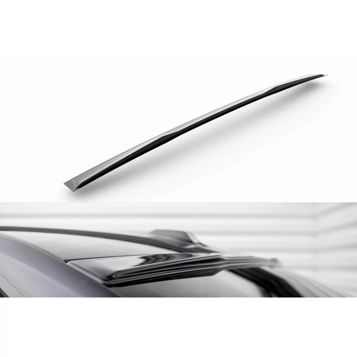 Maxton Design rear window spoiler suitable for BMW 7 Series M-Pack, M760E G70 2022+, gloss black